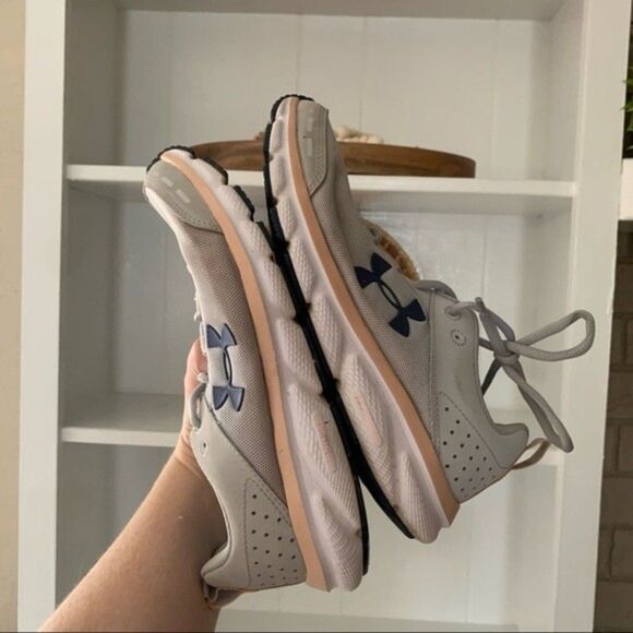 Under Armour Gray Mesh Charged Assert 8 Light Weight Running Sneakers - Picture 13 of 13